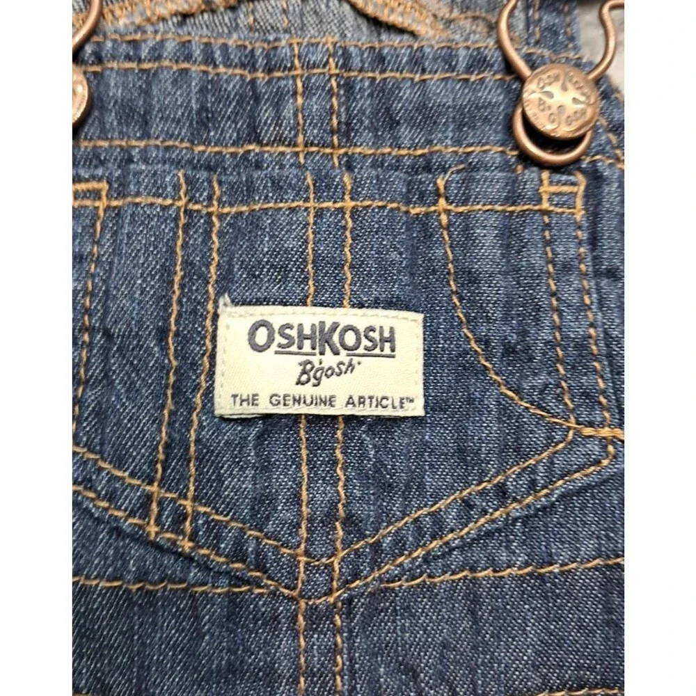 Lot Little Baby Girls OshKosh B'Gosh 9 Months Overalls Dress Shirt Jean Jacket